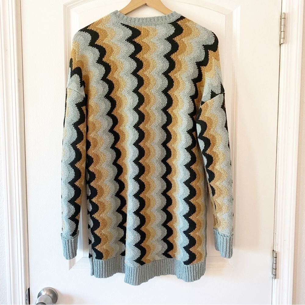 SHOW ME YOUR MUMU Comfy Retro Wave Knit Sweater 70’s - Picture 8 of 12